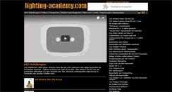 Desktop Screenshot of lighting-academy.com