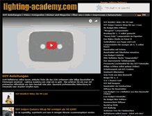Tablet Screenshot of lighting-academy.com